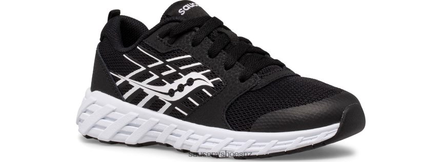 Saucony Wind 2.0 Lace Sneaker TX0L64936 Black/White