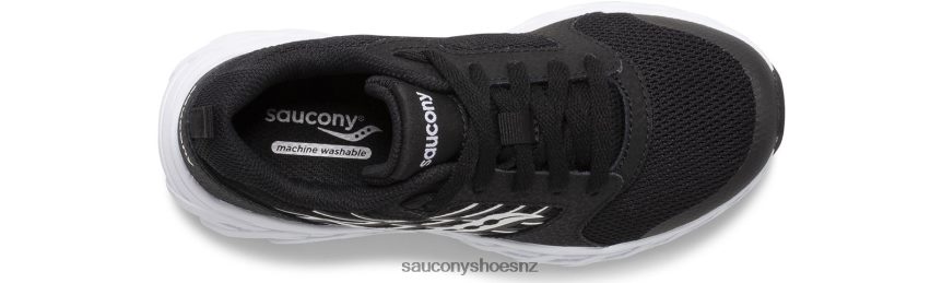Saucony Wind 2.0 Lace Sneaker TX0L64936 Black/White