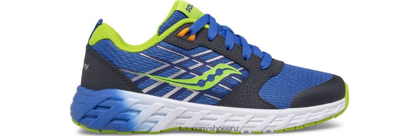 Saucony Wind 2.0 Lace Sneaker TX0L64937 Blue/Green
