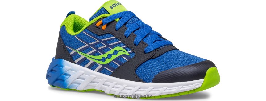 Saucony Wind 2.0 Lace Sneaker TX0L64937 Blue/Green