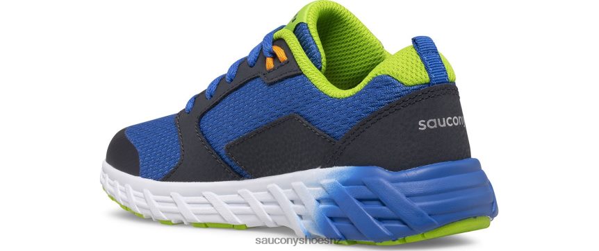Saucony Wind 2.0 Lace Sneaker TX0L64937 Blue/Green