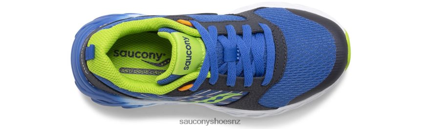 Saucony Wind 2.0 Lace Sneaker TX0L64937 Blue/Green