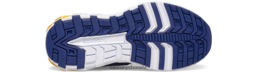 Saucony Wind 2.0 Lace Sneaker TX0L64941 Navy/Gold