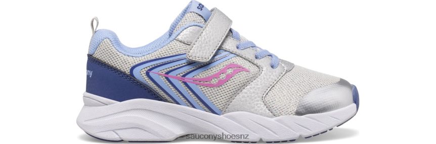 Saucony Wind FST A/C Sneaker TX0L64869 Silver/Blue/Pink