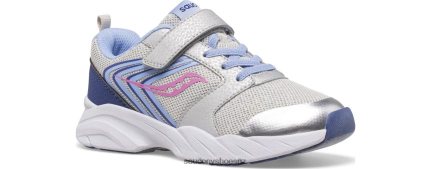 Saucony Wind FST A/C Sneaker TX0L64869 Silver/Blue/Pink