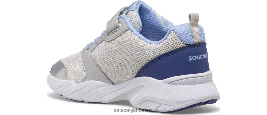 Saucony Wind FST A/C Sneaker TX0L64869 Silver/Blue/Pink