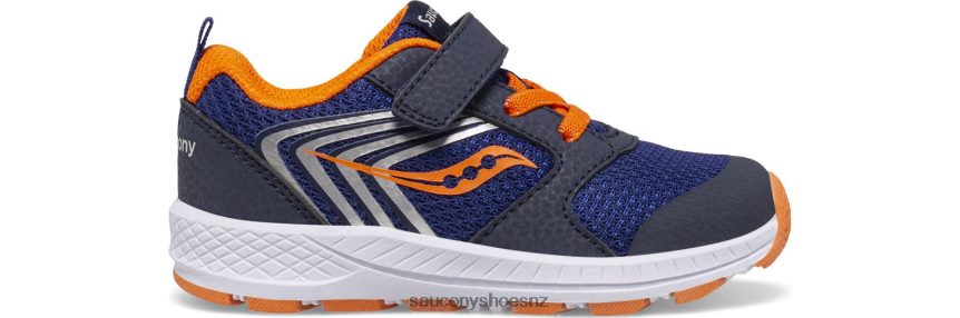 Saucony Wind FST Jr. Sneaker TX0L64910 Navy/Orange