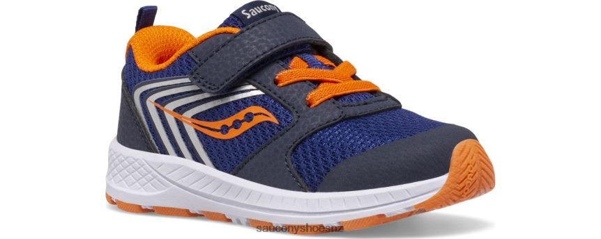Saucony Wind FST Jr. Sneaker TX0L64910 Navy/Orange