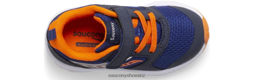 Saucony Wind FST Jr. Sneaker TX0L64910 Navy/Orange