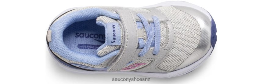 Saucony Wind FST Jr. Sneaker TX0L64911 Silver/Blue/Pink