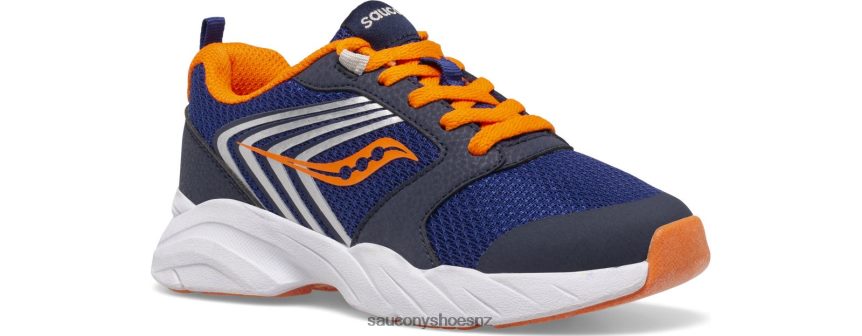 Saucony Wind FST Lace Sneaker TX0L64866 Navy/Orange