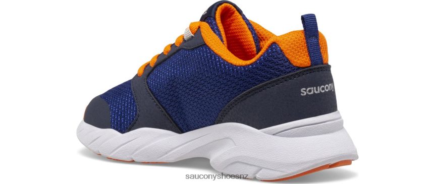 Saucony Wind FST Lace Sneaker TX0L64866 Navy/Orange