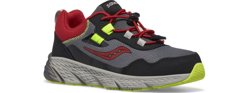 Saucony Wind Shield 3.0 Sneaker TX0L641011 Grey/Red/Citron