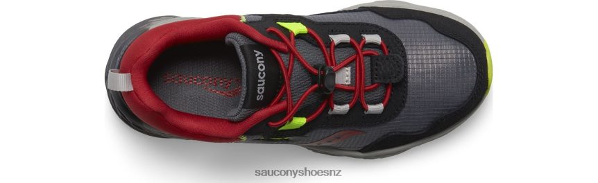 Saucony Wind Shield 3.0 Sneaker TX0L641011 Grey/Red/Citron