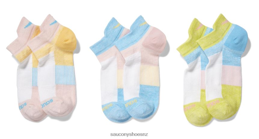 Saucony Inferno Liteweight 3-Pack Socks TX0L64488 Light Pink