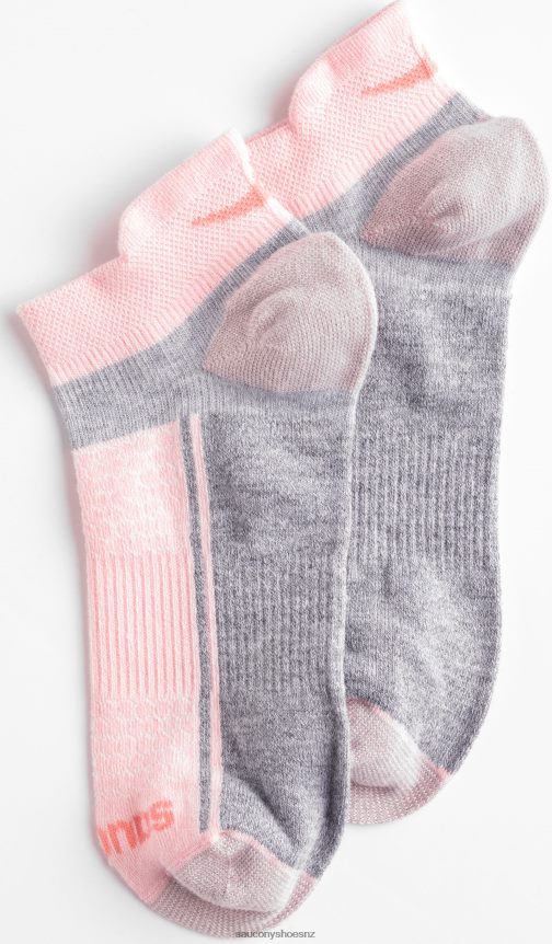 Saucony Inferno Liteweight 3-Pack Socks TX0L64489 Pink Assorted