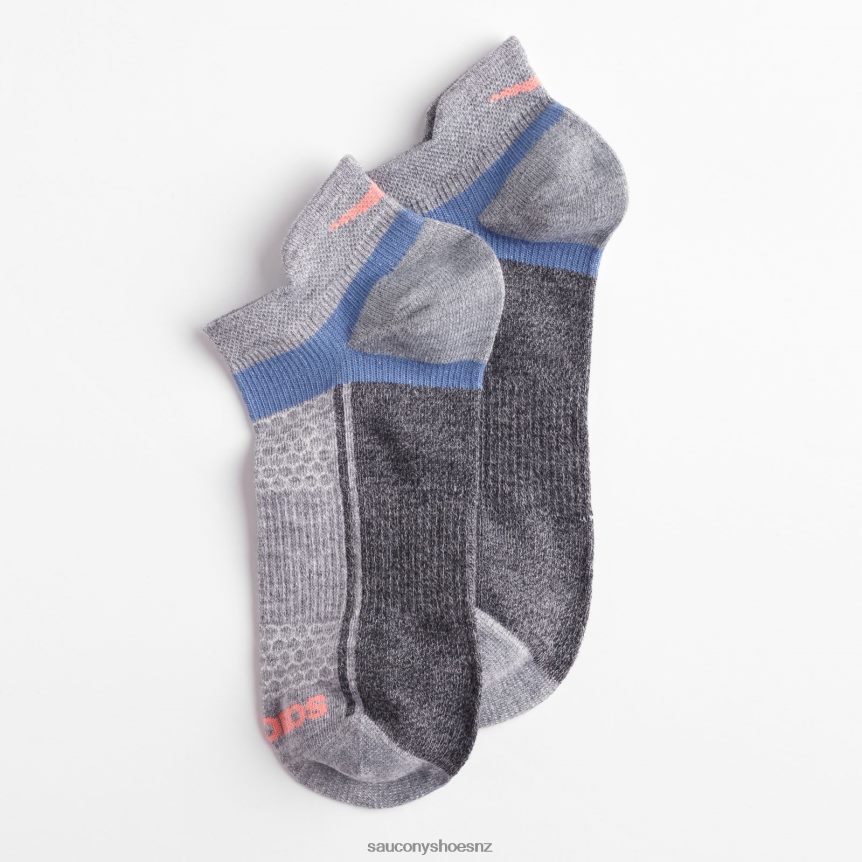 Saucony Inferno Liteweight 3-Pack Socks TX0L64489 Pink Assorted