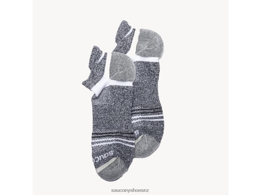 Saucony Inferno Merino Wool Blend No Show 3-Pack Sock TX0L64472 Grey Marl