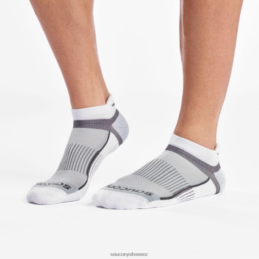 Saucony Inferno No Show Tab 3-Pack Socks TX0L64475 White