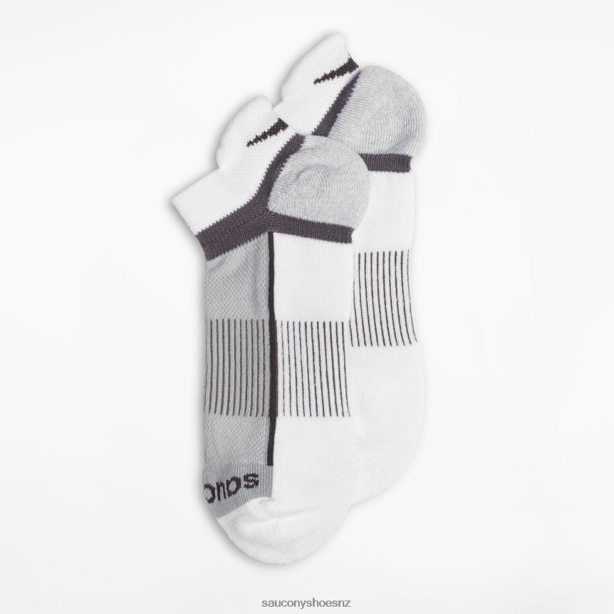 Saucony Inferno No Show Tab 3-Pack Socks TX0L64475 White
