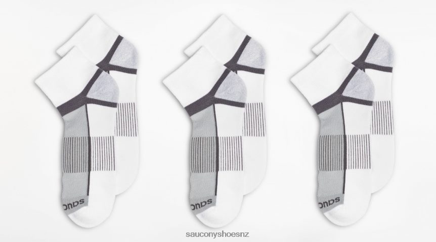 Saucony Inferno Quarter 3-Pack Socks TX0L64484 White