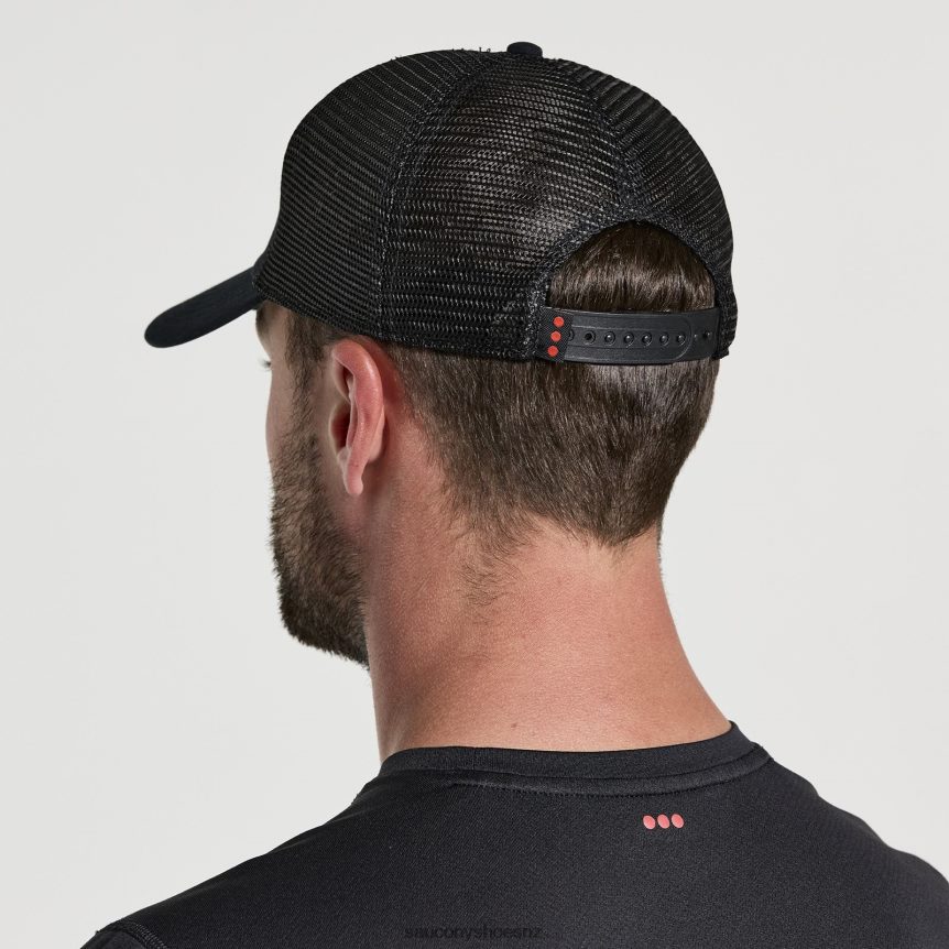 Saucony Trucker Hat TX0L64462 Black Graphic