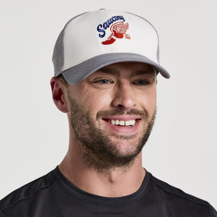 Saucony Trucker Hat TX0L64463 Charcoal Graphic