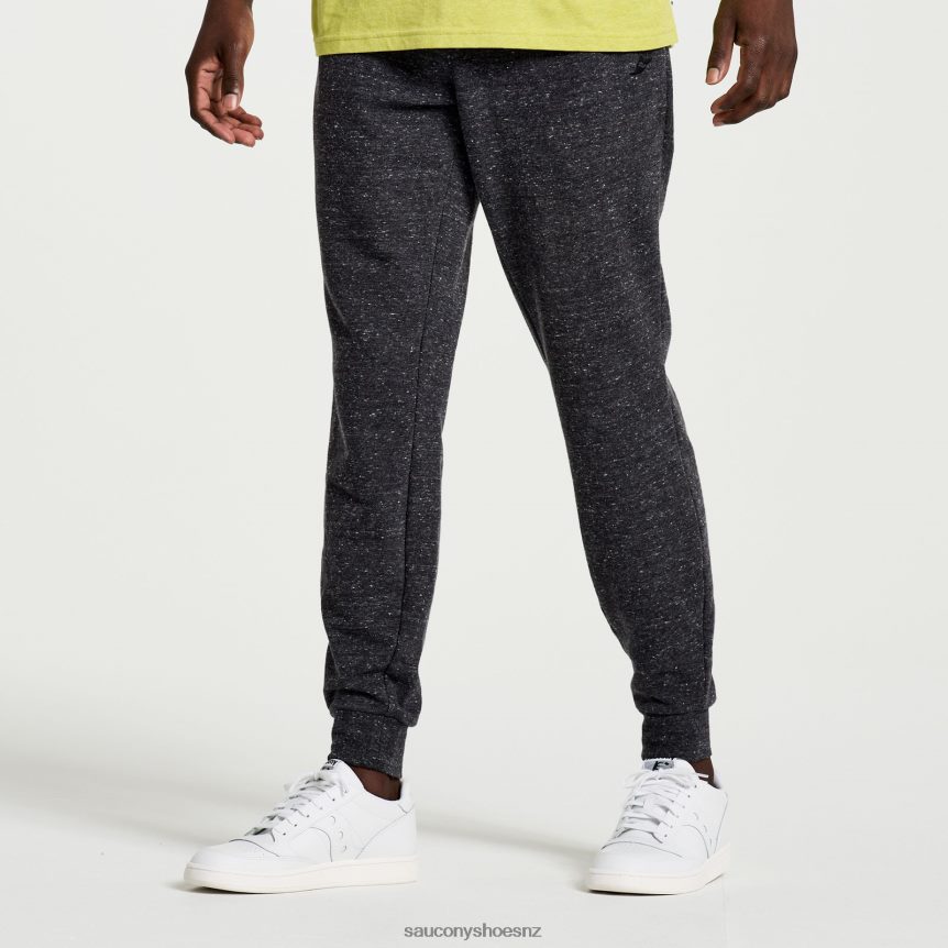 Saucony Rested Sweatpant TX0L64418 Black Heather Graphic