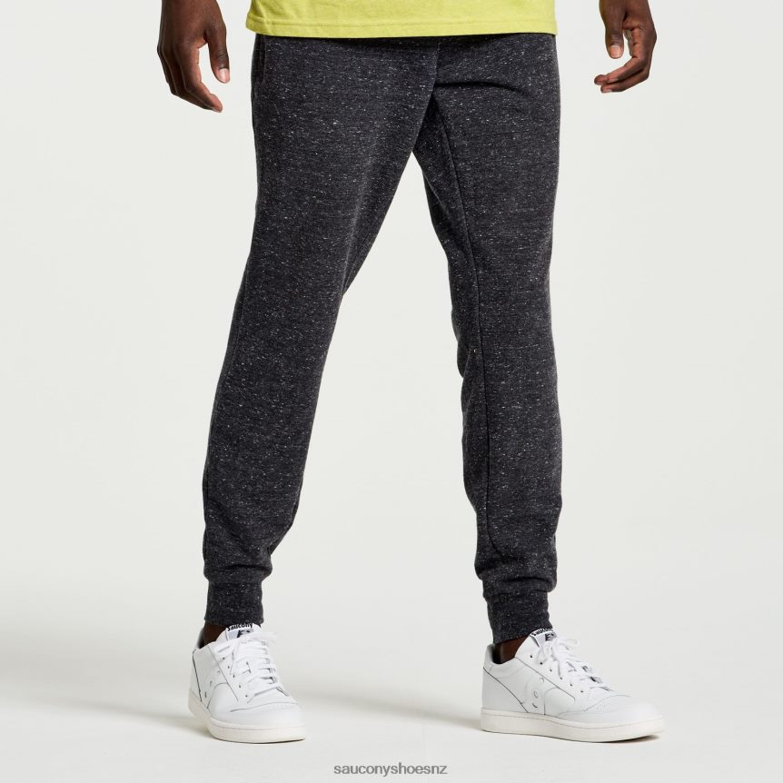 Saucony Rested Sweatpant TX0L64418 Black Heather Graphic