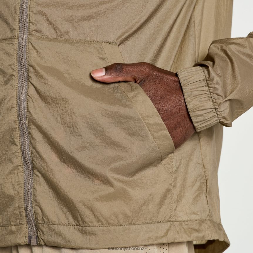 Saucony Elevate Packaway Jacket TX0L64299 Pewter
