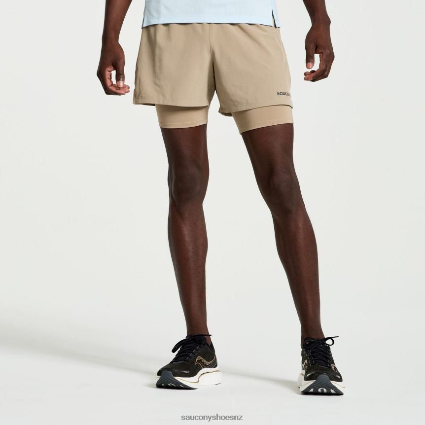 Saucony Outpace 4 2-in-1 Short TX0L64392 Pewter