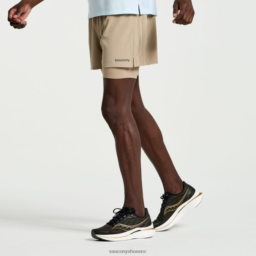 Saucony Outpace 4 2-in-1 Short TX0L64392 Pewter
