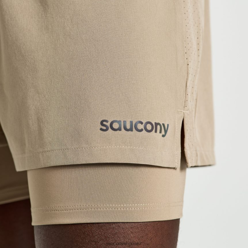 Saucony Outpace 4 2-in-1 Short TX0L64392 Pewter