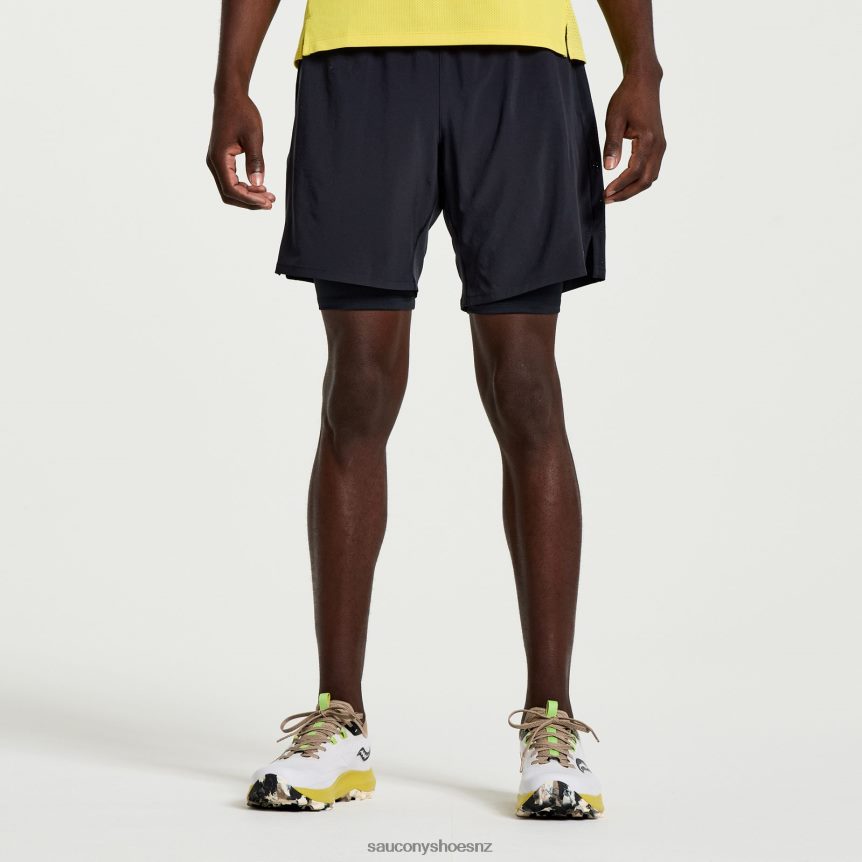 Saucony Outpace 7 2-in-1 Short TX0L64389 Black