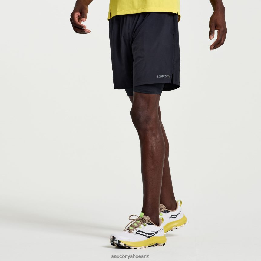 Saucony Outpace 7 2-in-1 Short TX0L64389 Black