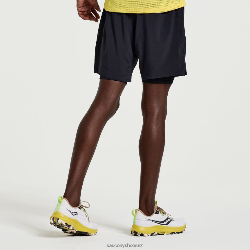 Saucony Outpace 7 2-in-1 Short TX0L64389 Black