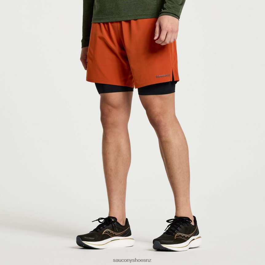 Saucony Outpace 7 2-in-1 Short TX0L64390 Lava