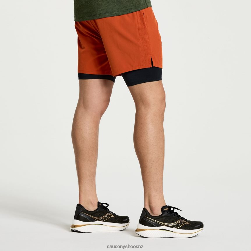 Saucony Outpace 7 2-in-1 Short TX0L64390 Lava