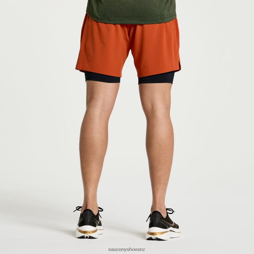 Saucony Outpace 7 2-in-1 Short TX0L64390 Lava