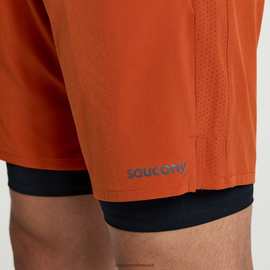 Saucony Outpace 7 2-in-1 Short TX0L64390 Lava