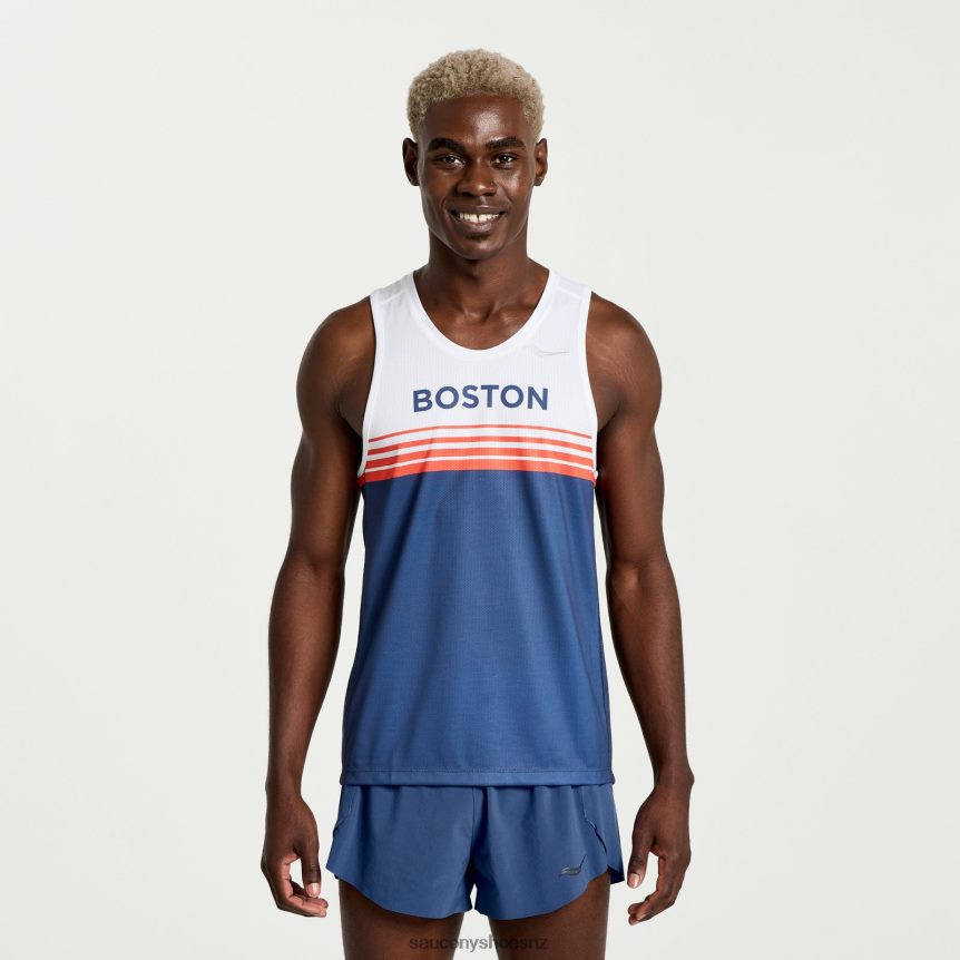 Saucony Boston Stopwatch Singlet TX0L64336 Boston 2023