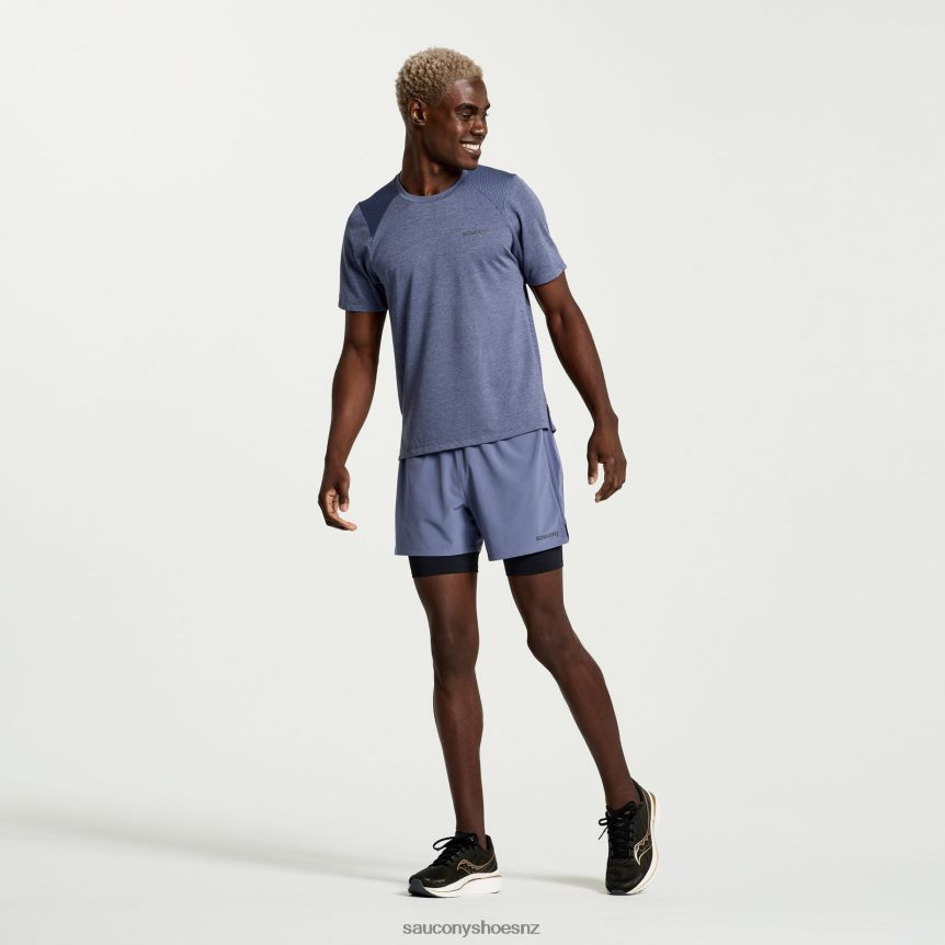 Saucony Elevate Short Sleeve TX0L64330 Horizon Heather