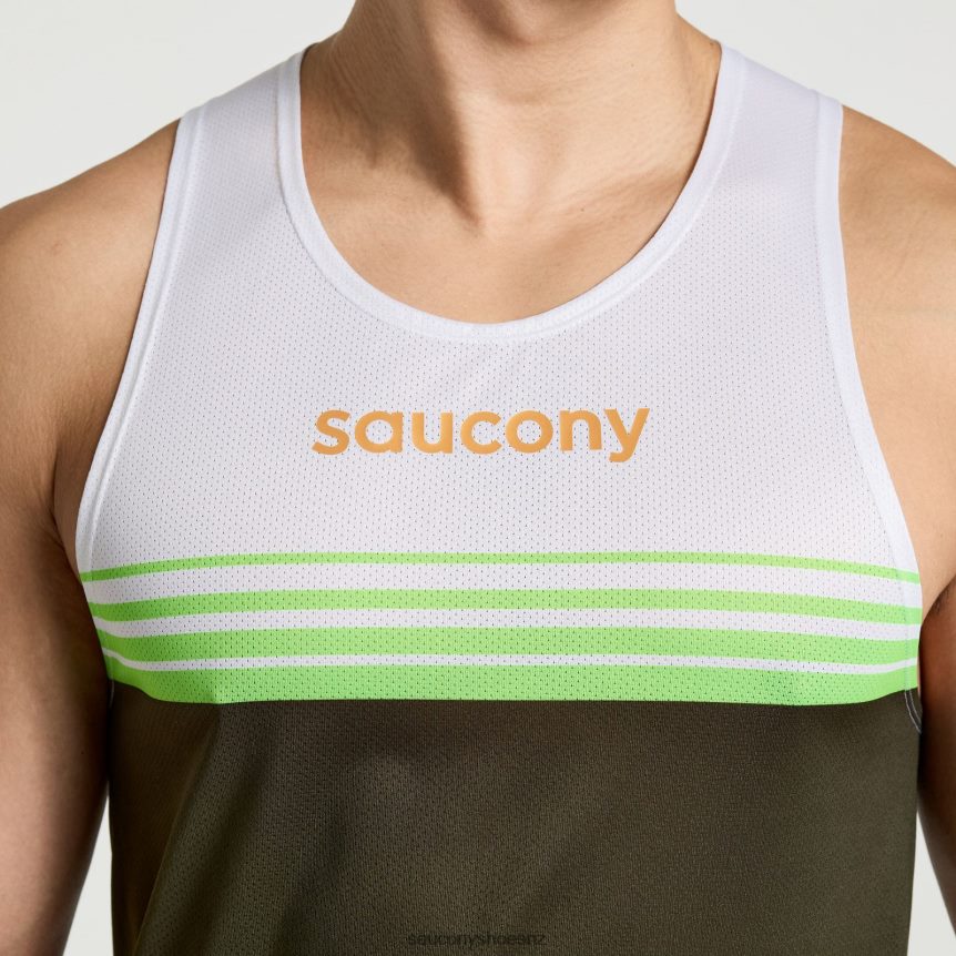 Saucony Elite Singlet TX0L64362 Umbra