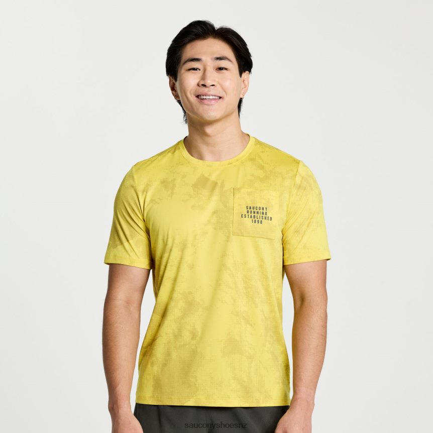 Saucony Explorer Short Sleeve TX0L64377 Arroyo Tie-Dye Print
