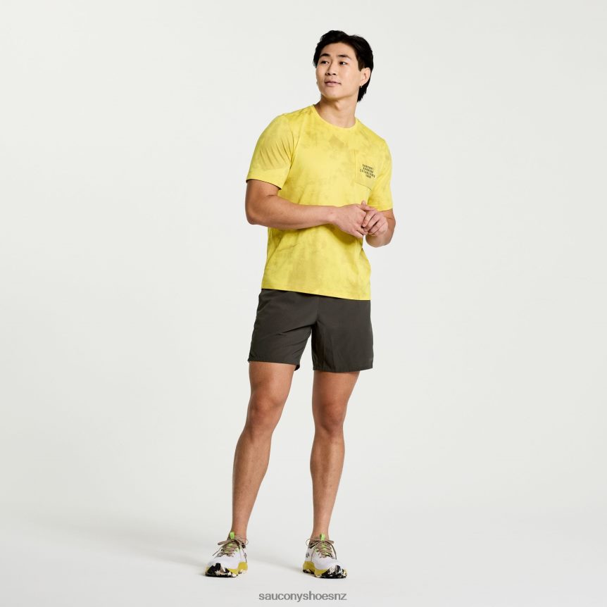 Saucony Explorer Short Sleeve TX0L64377 Arroyo Tie-Dye Print