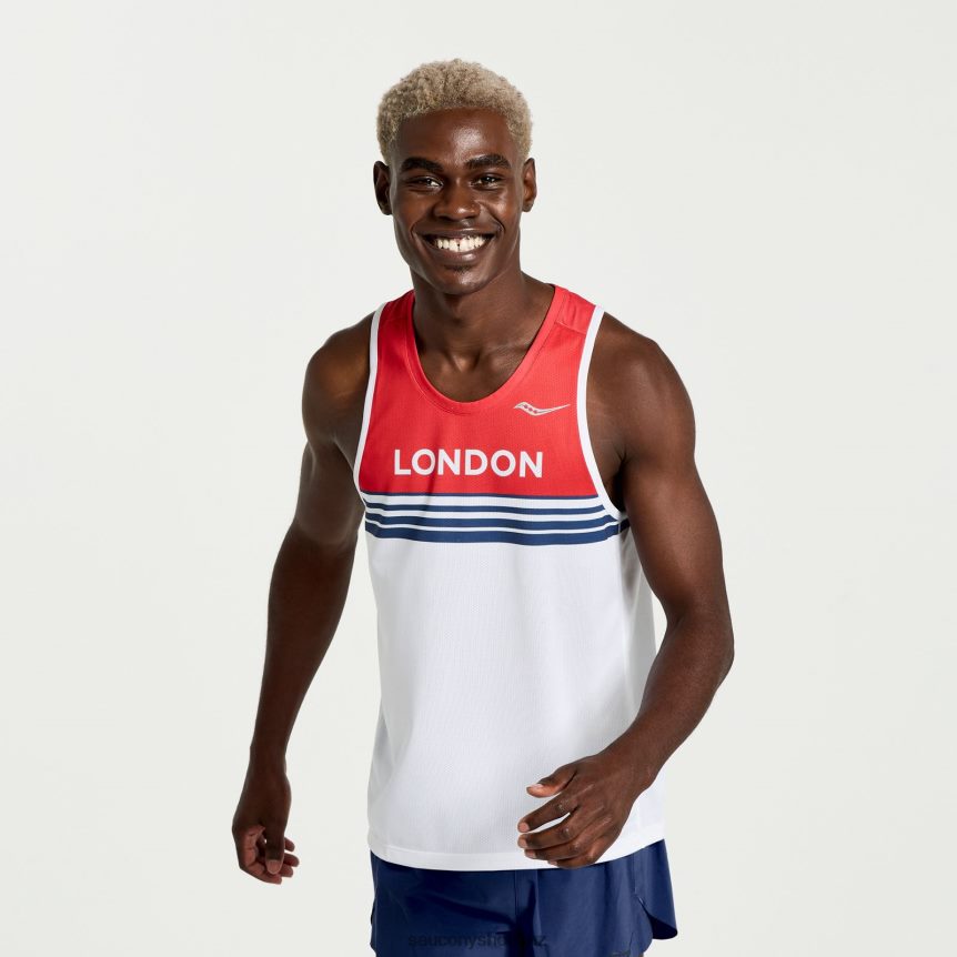 Saucony London Stopwatch Singlet TX0L64380 London 2023