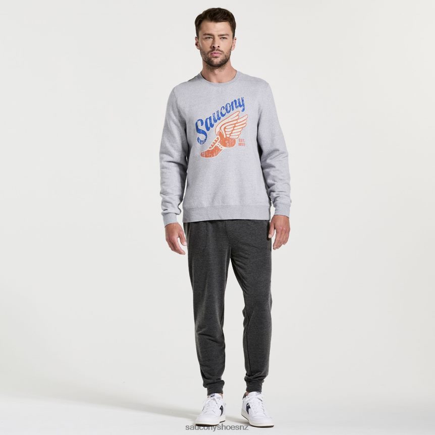 Saucony Rested Crewneck TX0L64374 Light Grey Heather