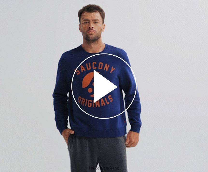 Saucony Rested Crewneck TX0L64376 Sodalite