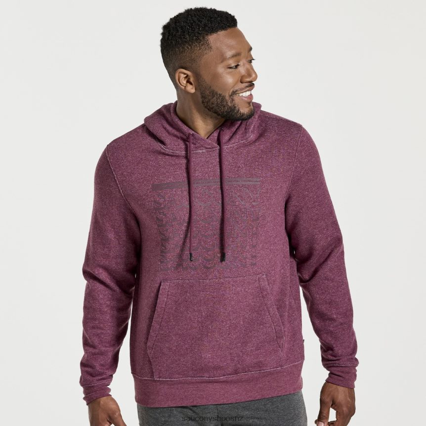 Saucony Rested Hoodie TX0L64388 Stone Heather