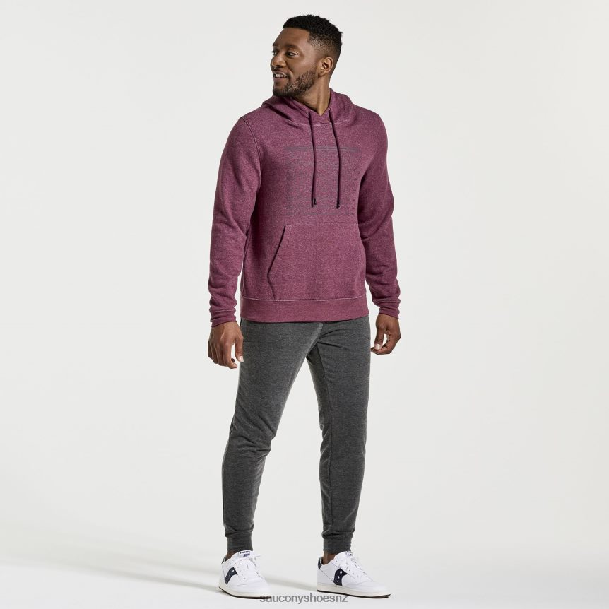 Saucony Rested Hoodie TX0L64388 Stone Heather